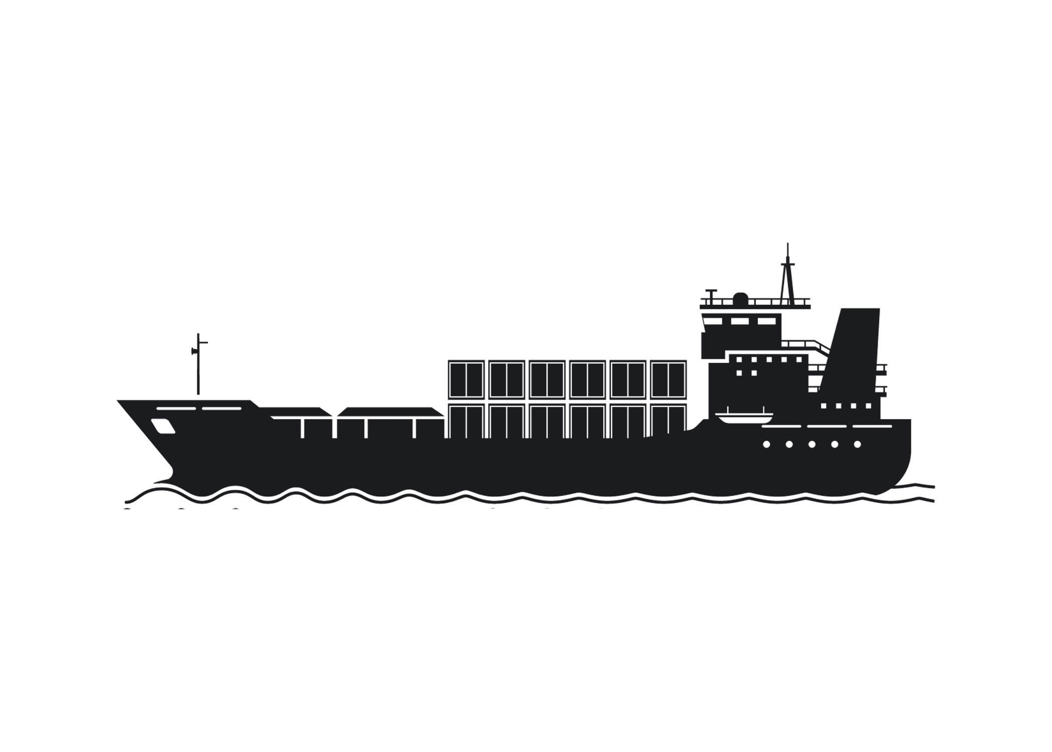 Ocean freight Vector icon