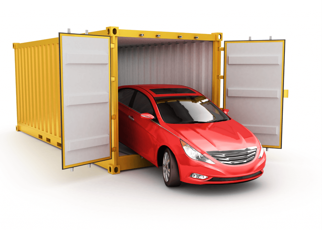 Car shipping in container