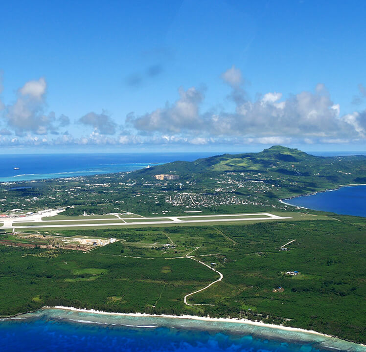 Saipan aerial view